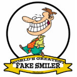 WORLDS GREATEST FAKE SMILER MEN CARTOON PHOTO CUT OUTS