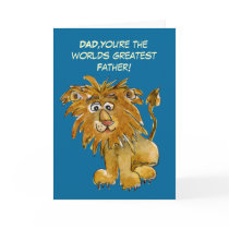 Worlds Greatest Fathers Day Card by zooogle Worlds Greatest Fathers Day Card