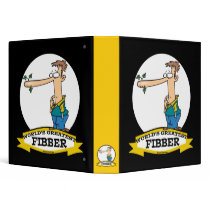 WORLDS GREATEST FIBBER MEN CARTOON VINYL BINDERS