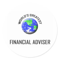 World's Greatest Financial Adviser stickers by jobshirt World's Greatest Financial Adviser stickers