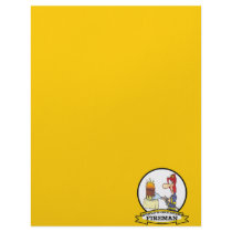WORLDS GREATEST FIREMAN MEN CARTOON LETTERHEAD