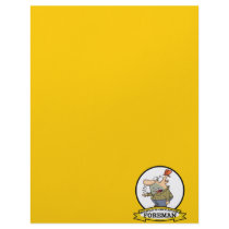 WORLDS GREATEST FOREMAN MEN CARTOON CUSTOM LETTERHEAD