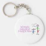 Worlds Greatest Foster Mom Key Chains