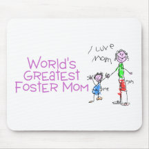 Worlds Greatest Foster Mom Mousepads