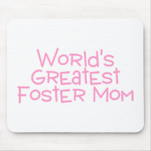 Worlds Greatest Foster Mom (Pink) Mousepads