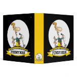 WORLDS GREATEST FUNNY MAN CARTOON 3 RING BINDERS