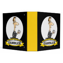 WORLDS GREATEST GAMBLER MEN CARTOON VINYL BINDERS