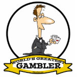 WORLDS GREATEST GAMBLER MEN CARTOON PHOTO CUTOUT
