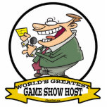 WORLDS GREATEST GAME SHOW HOST CARTOON PHOTO SCULPTURE
