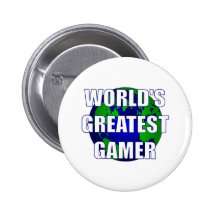 World's Greatest Gamer Pinback Buttons