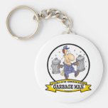 WORLDS GREATEST GARBAGE MAN CARTOON KEY CHAIN