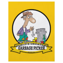 WORLDS GREATEST GARBAGE PICKER CARTOON FULL COLOR FLYER