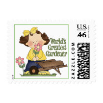 Worlds Greatest Gardener postage