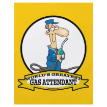 WORLDS GREATEST GAS ATTENDANT MEN CARTOON PERSONALIZED FLYER