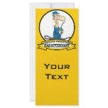 WORLDS GREATEST GAS ATTENDANT MEN CARTOON rack cards