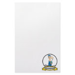 WORLDS GREATEST GAS ATTENDANT MEN CARTOON STATIONERY DESIGN