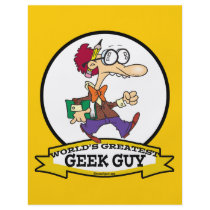 WORLDS GREATEST GEEK GUY CARTOON PERSONALIZED FLYER