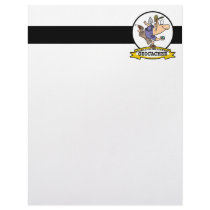 WORLDS GREATEST GEOCACHER MEN CARTOON CUSTOM LETTERHEAD