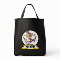WORLDS GREATEST GIMP WOMEN CARTOON TOTE BAGS