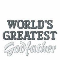 World's Greatest Godfather embroidered shirts