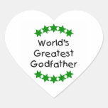 World's Greatest Godfather (green stars) Sticker