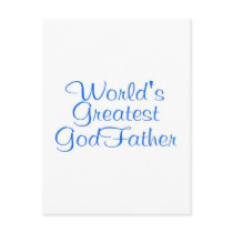 Worlds Greatest GodFather Post Cards