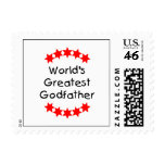 World's Greatest Godfather (red stars) Stamp