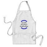 World's Greatest Godmother (dk. blue stars) Apron