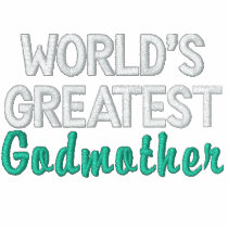 World's Greatest Godmother embroidered shirts
