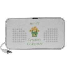 World's Greatest Godmother (yellow flowers) Travel Speaker