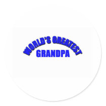 World's Greatest Gradpa Round Sticker