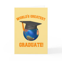 World's Greatest Graduate Greeting Card