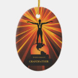 Worlds Greatest Grandather Golden Award Ornament