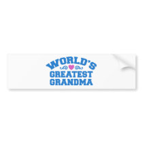 World's Greatest Grandma bumper stickers by magarmor World's Greatest Grandma bumper stickers