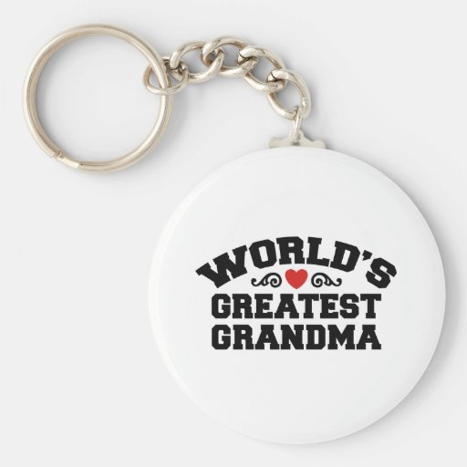World's Greatest Grandma Key Chain