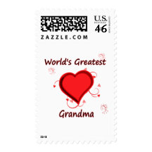 World's Greatest grandma Stamps