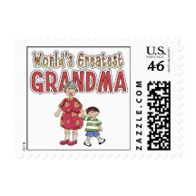 World's Greatest Grandma Stamps