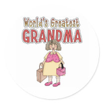 World's Greatest Grandma stickers