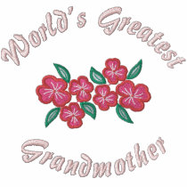 World's Greatest Grandmother embroidered shirts