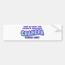 World's Greatest Grandpa Bumper Stickers