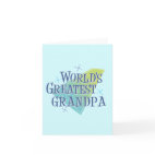 World's Greatest Grandpa Greeting Card