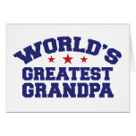 World's Greatest Grandpa Greeting Card