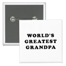 World's Greatest Grandpa Pinback Buttons