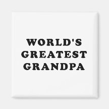 World's Greatest Grandpa Refrigerator Magnet
