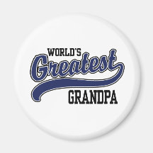 World's Greatest Grandpa Refrigerator Magnets