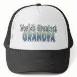 World's Greatest Grandpa Words hats