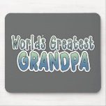 World's Greatest Grandpa Words mousepads