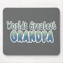 World's Greatest Grandpa Words mousepads
