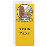 WORLDS GREATEST GRANNY CARTOON CUSTOM RACK CARDS