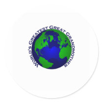 World's Greatest Great Grandther Stickers